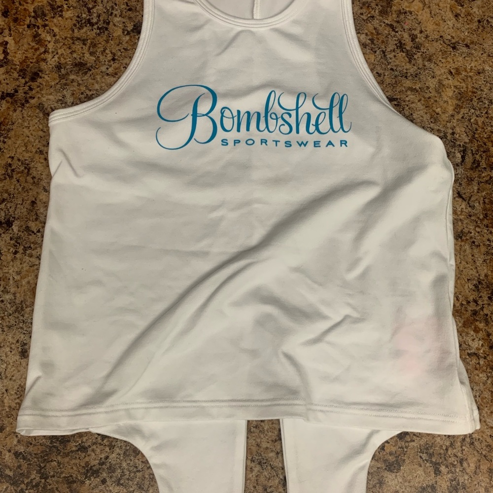 Bombshell Sportswear White Tank Top